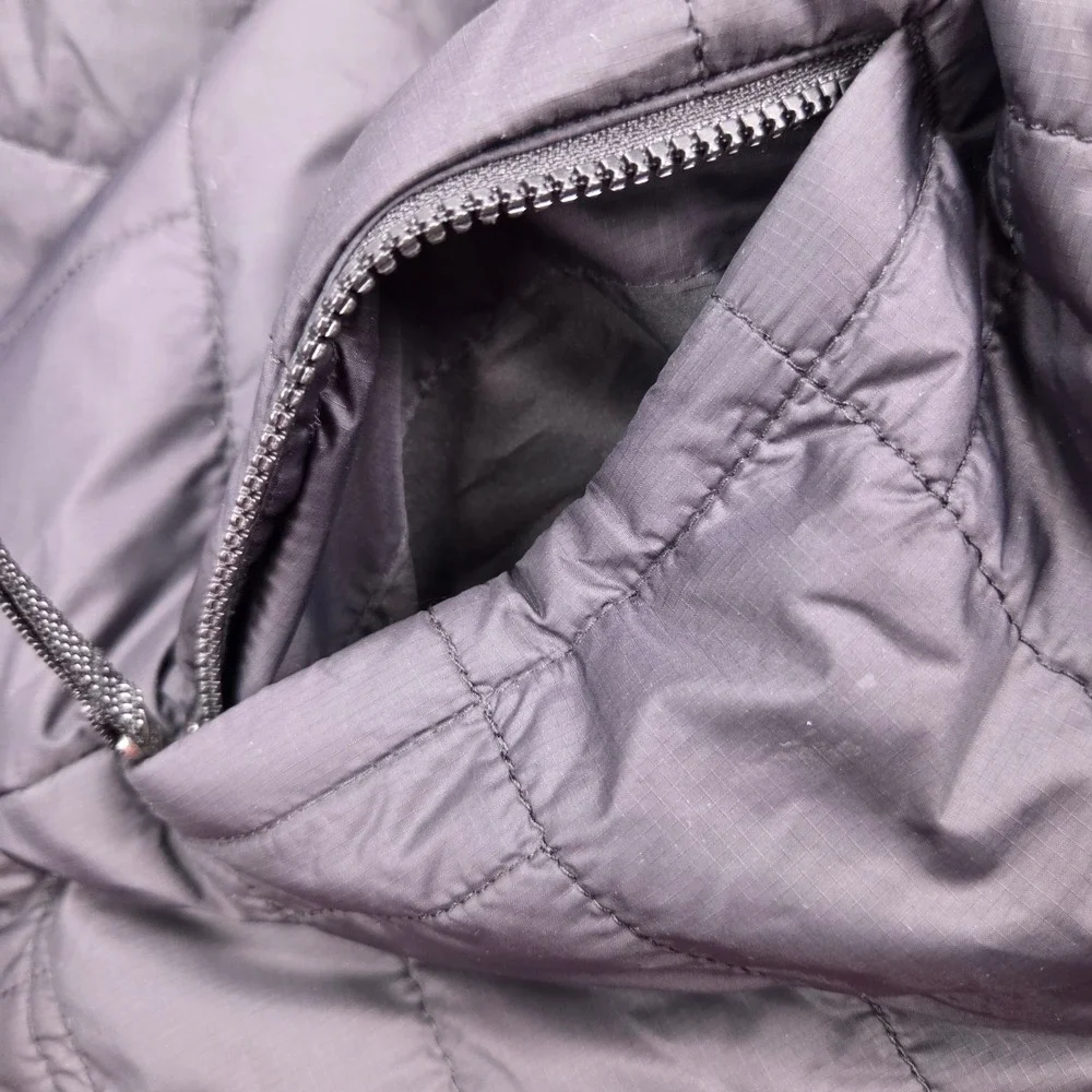 Patagonia Nano Puff Jacket Kids XL 14 Black Quilted Insulated Brick Pattern Gorp